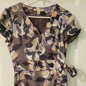 Banana Republic silk wrap dress, size 2P